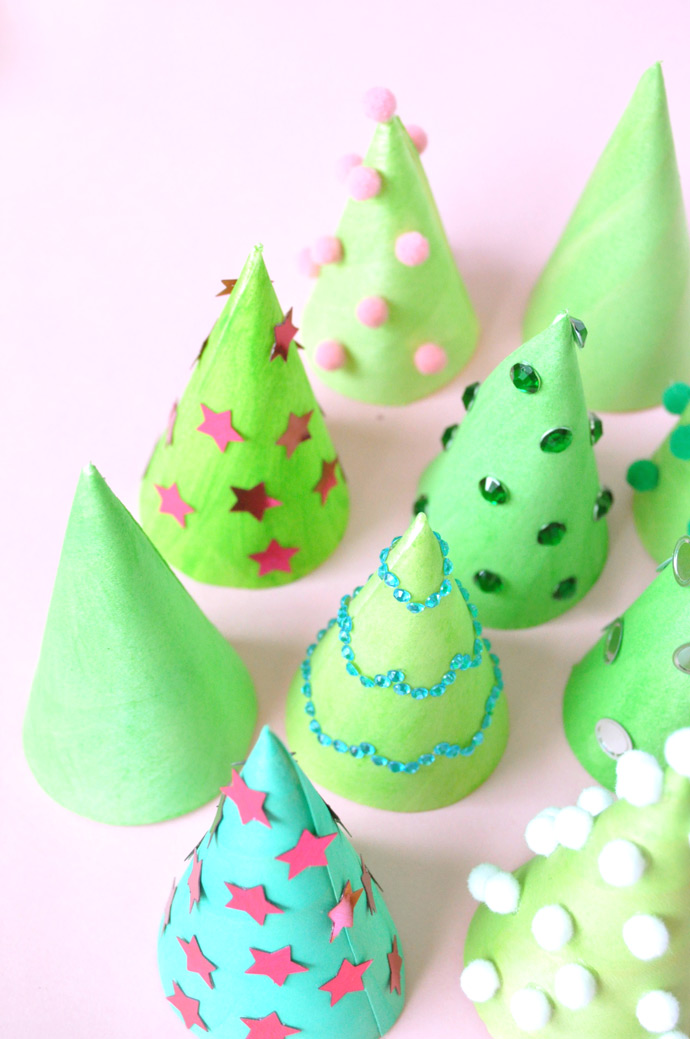 DIY Wooden Christmas Trees