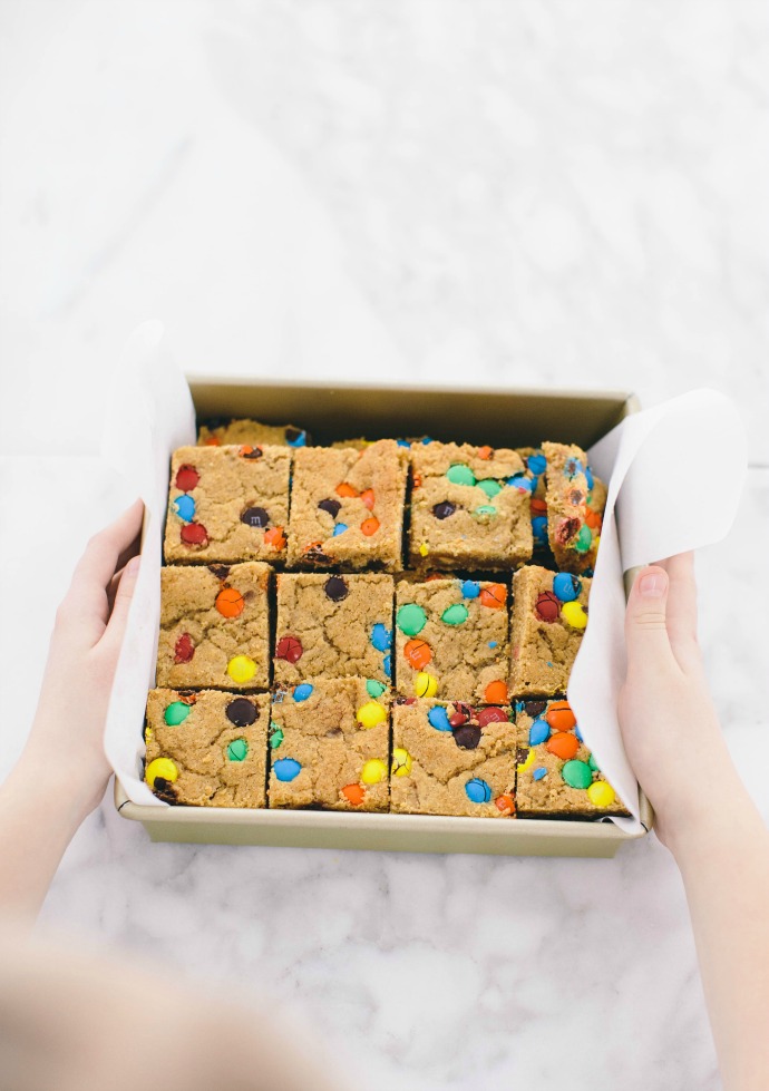 M&M Blondies Recipe (for a crowd)
