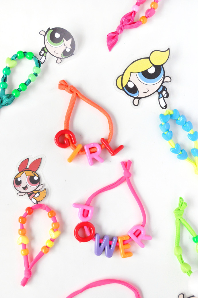 DIY Powerpuff Girls Hair Ties