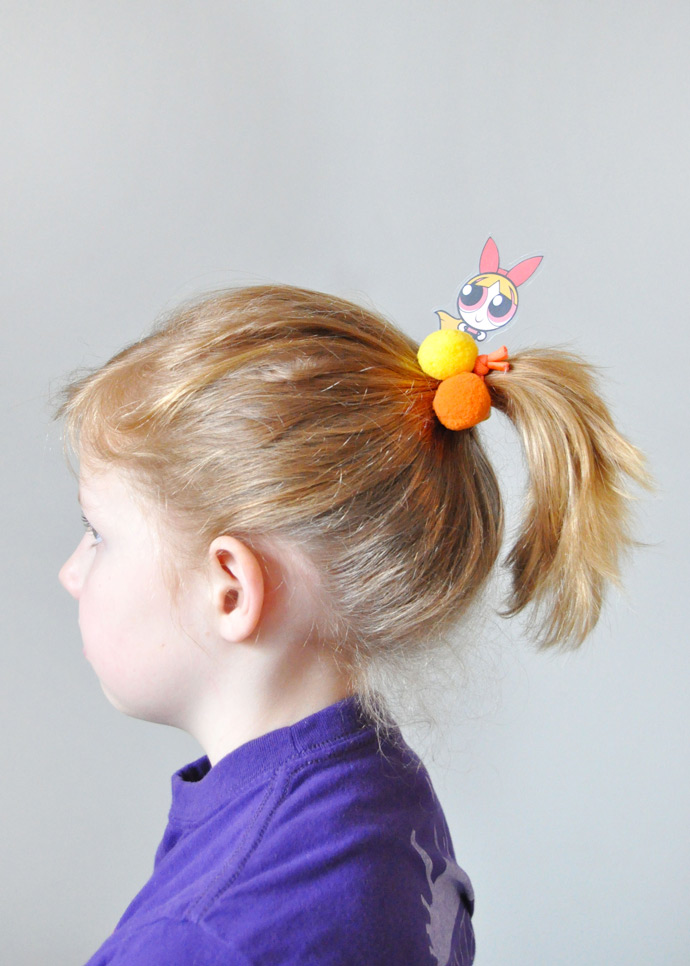 DIY Powerpuff Girls Hair Ties