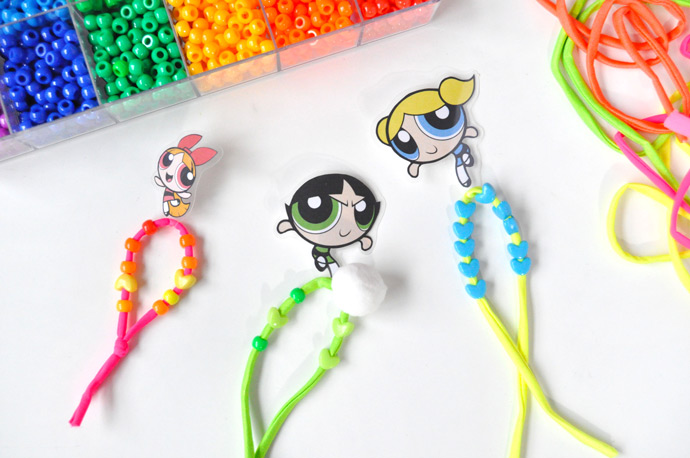 DIY Powerpuff Girls Hair Ties