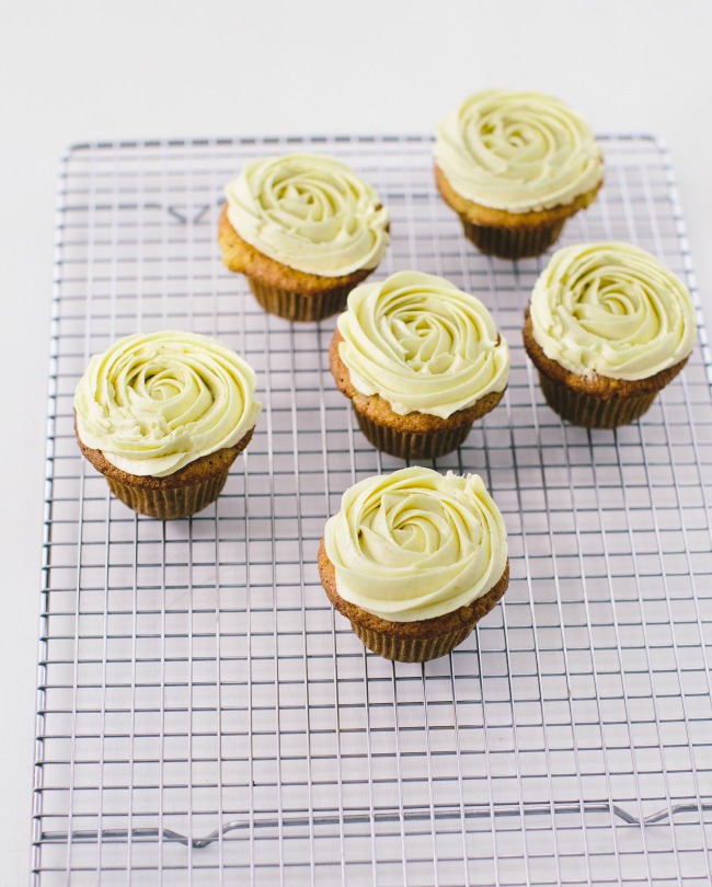 Recipe: Banana Cupcakes with Banana Buttercream