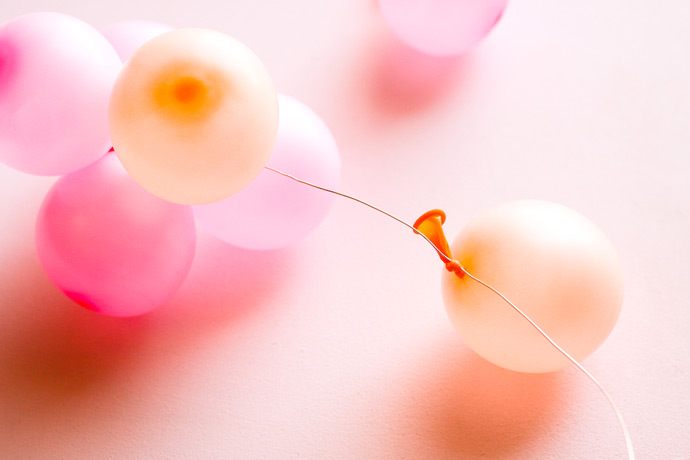 DIY Rainbow Balloon Cake Topper