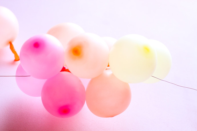 DIY Rainbow Balloon Cake Topper