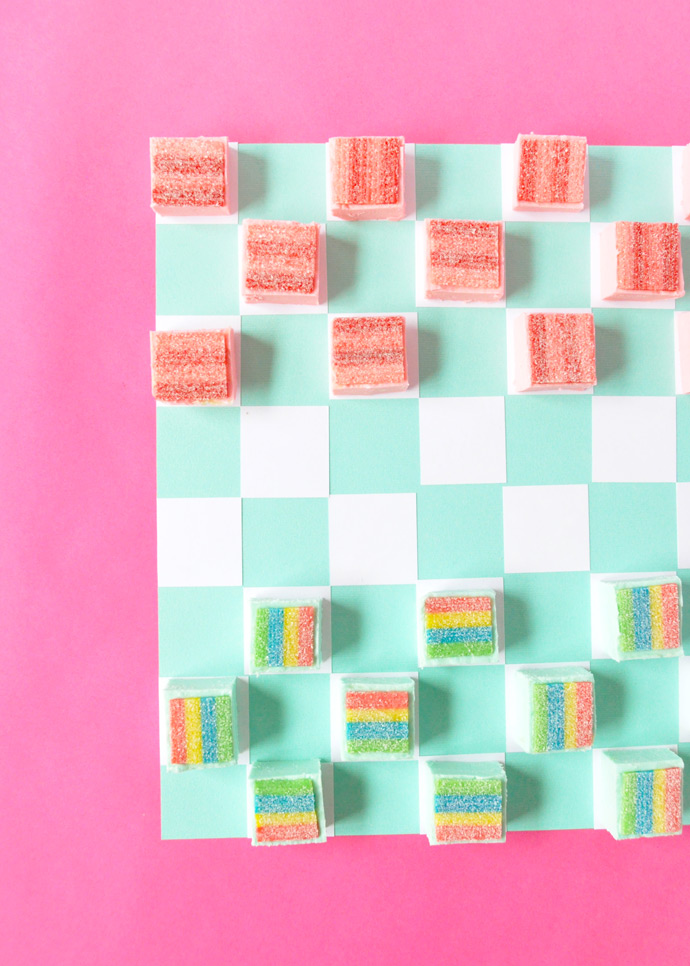 Rainbow Fudge Checkers