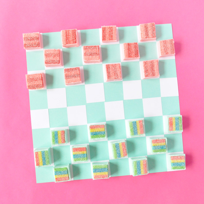 Rainbow Fudge Checkers