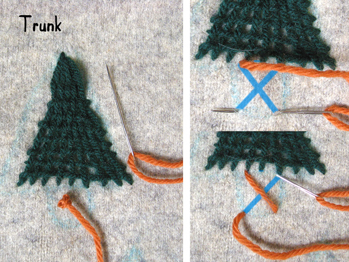 DIY Winter Woods Embroidered Pullover