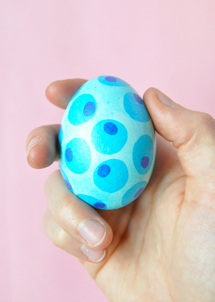 Decoupage Fruit Easter Eggs