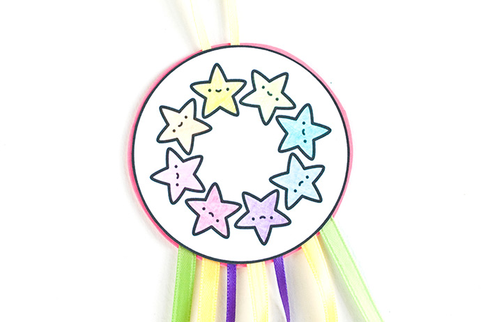 Printable Shooting Star Ribbon Flier