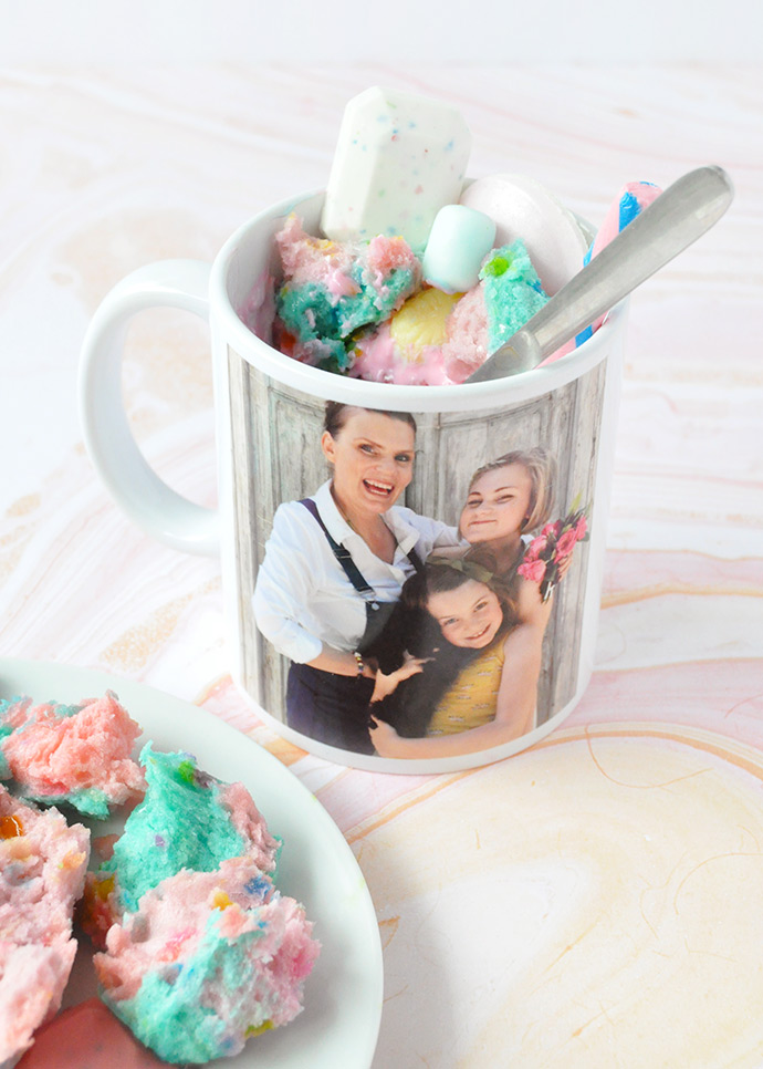 Unicorn Mug Cakes for Mother's Day