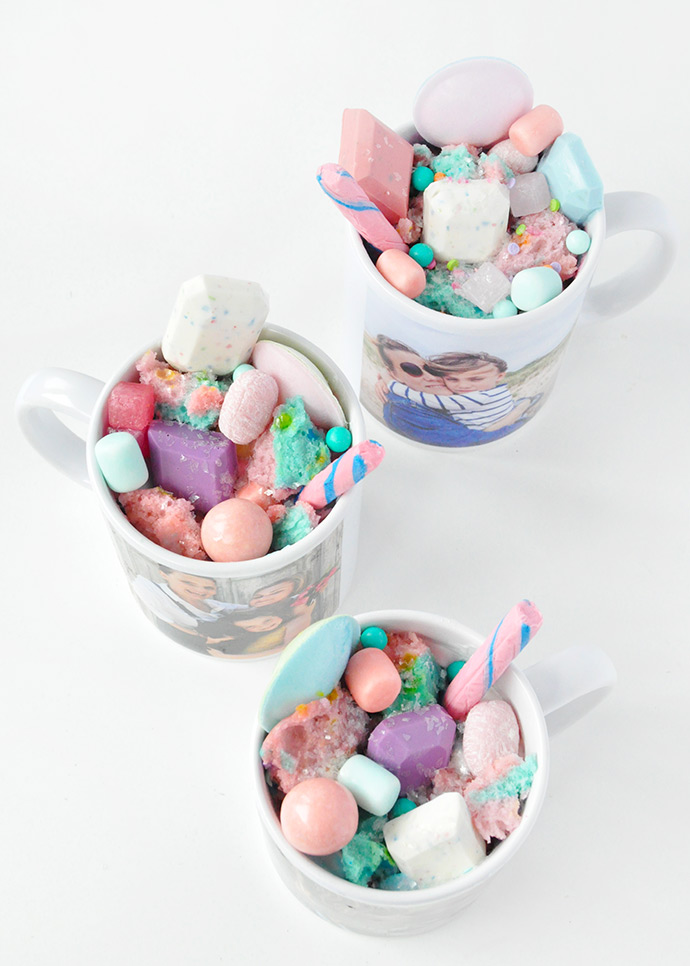 Unicorn Mug Cakes for Mother's Day