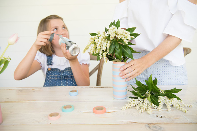 DIY Recycled Can Vases