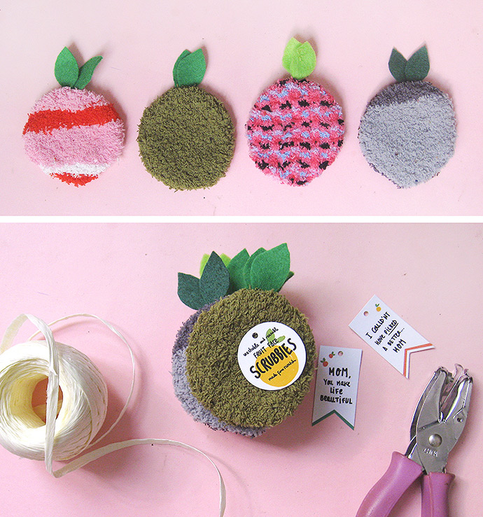 DIY Fruit Face Scrubbies