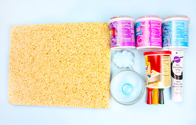 DIY Happy Rainbow Rice Krispie Treats