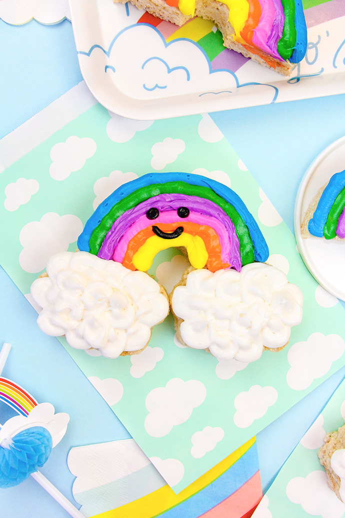 DIY Happy Rainbow Rice Krispie Treats