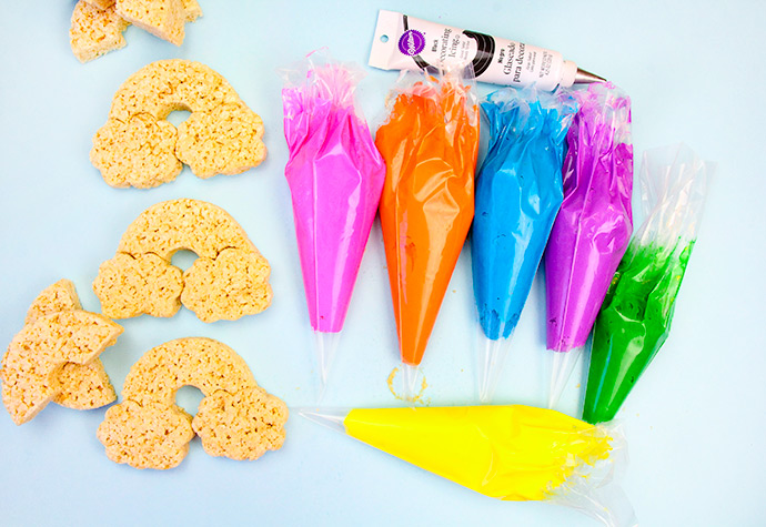 DIY Happy Rainbow Rice Krispie Treats