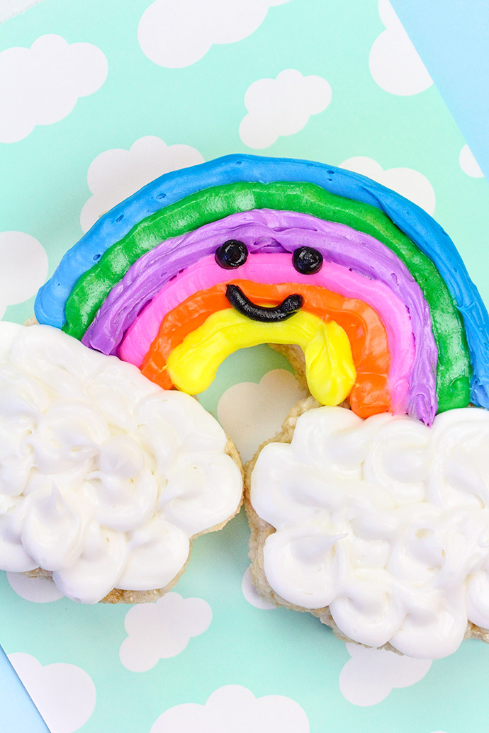 DIY Happy Rainbow Rice Krispie Treats