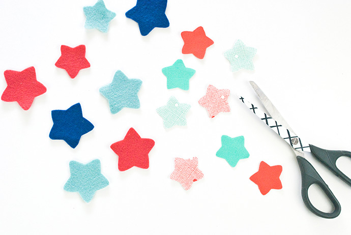 Smiling Star Felt Magnets