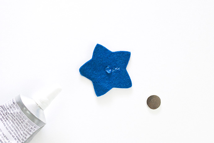 Smiling Star Felt Magnets