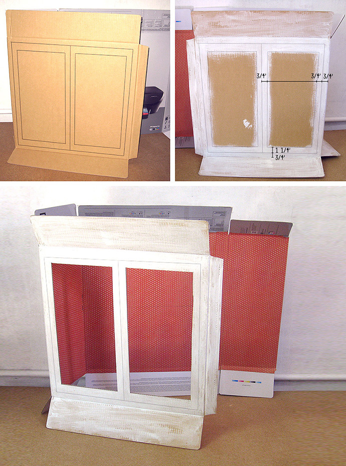 DIY Cardboard Display Cabinet