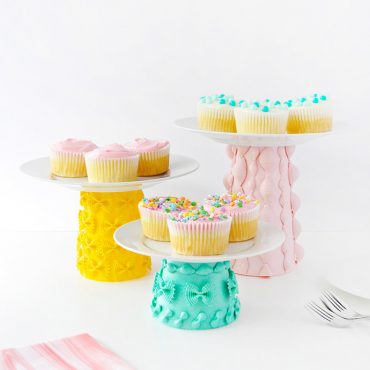 Painted Pasta Cake Stands