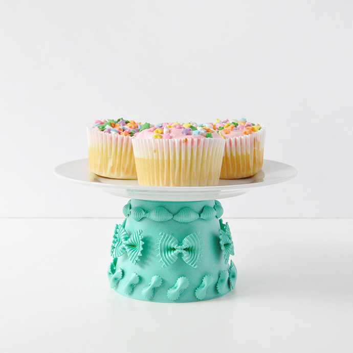 Painted Pasta Cake Stands