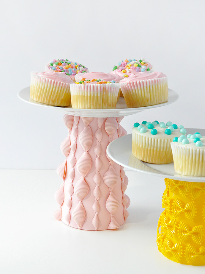 Painted Pasta Cake Stands