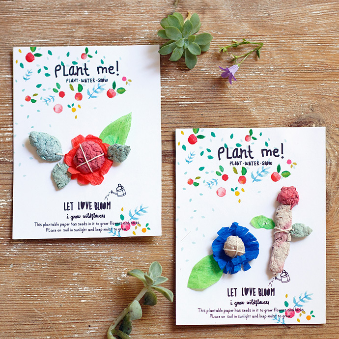 Plant Me! Biodegradable Flower Seed Paper