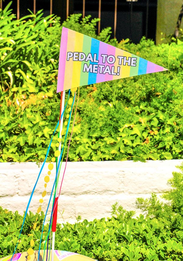 Printable Rainbow Bike Flags | Handmade Charlotte