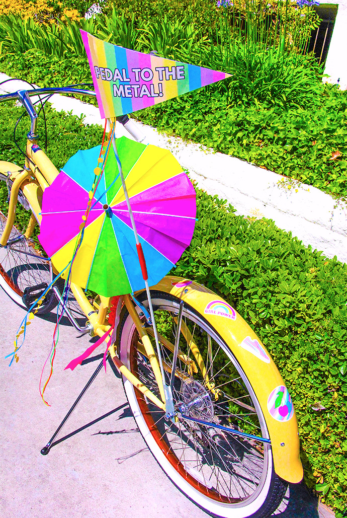 Printable Rainbow Bike Flags