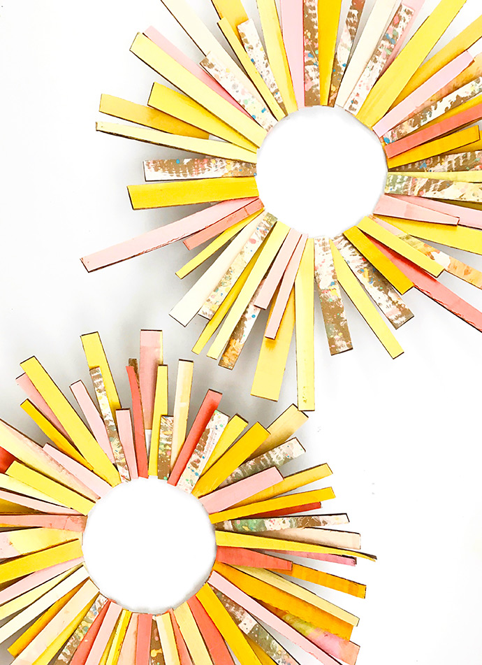 DIY Sun Ray Wreath