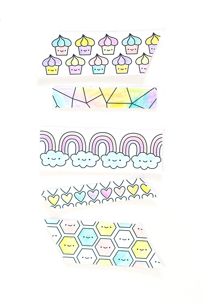 Printable Paper Coloring Tape