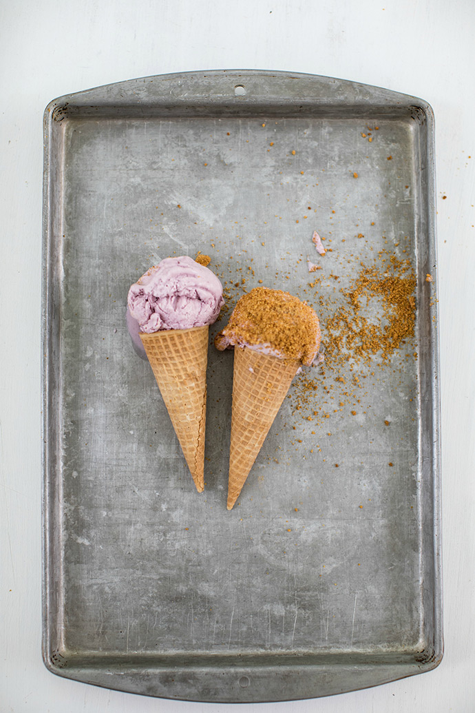 Mixed Berry Cheesecake No-Churn Ice Cream