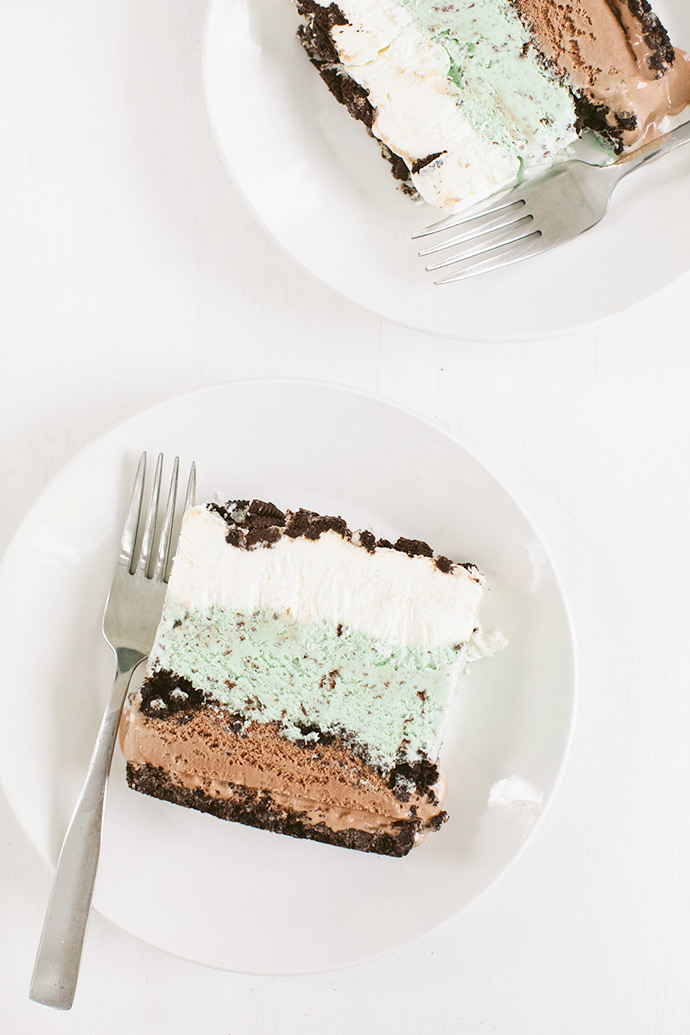 Mint Chocolate Ice Cream Cake