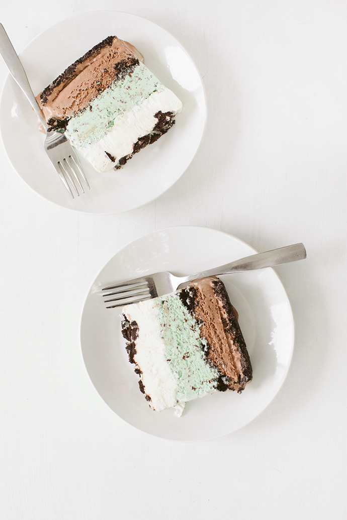 Mint Chocolate Ice Cream Cake