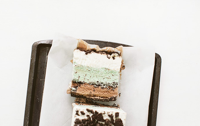 Mint Chocolate Ice Cream Cake