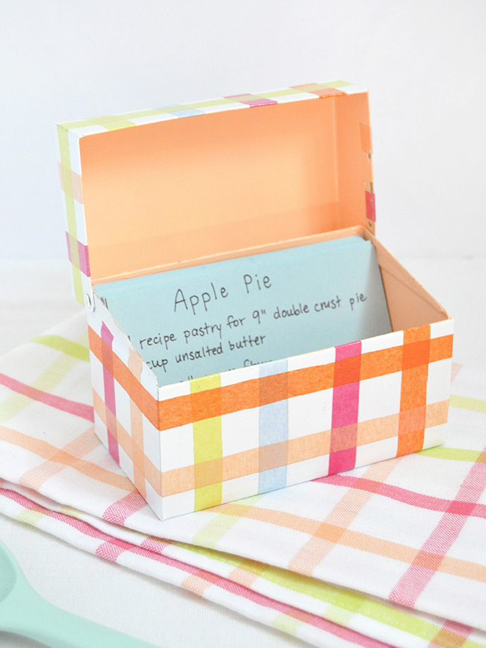 Mod Podge Recipe Box