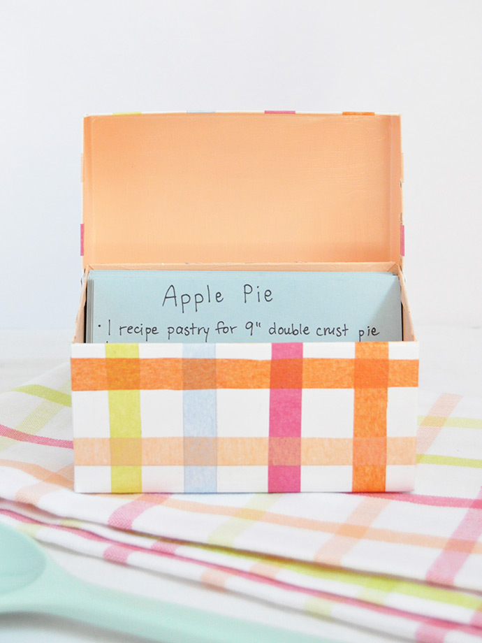 Mod Podge Recipe Box