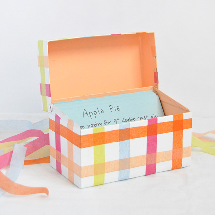 Mod Podge Recipe Box