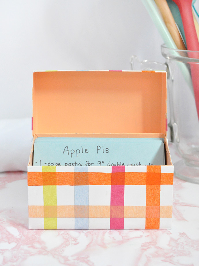 Mod Podge Recipe Box