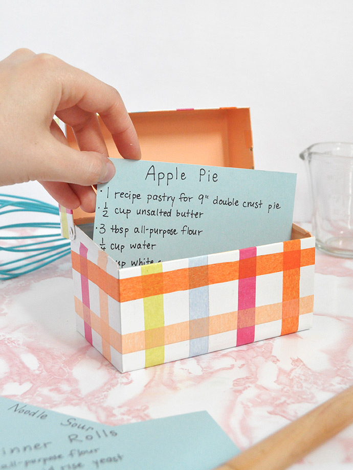 Mod Podge Recipe Box