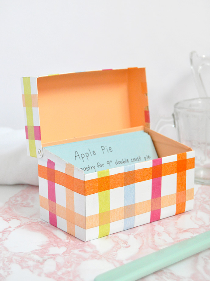 Mod Podge Recipe Box