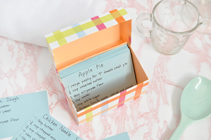 Mod Podge Recipe Box