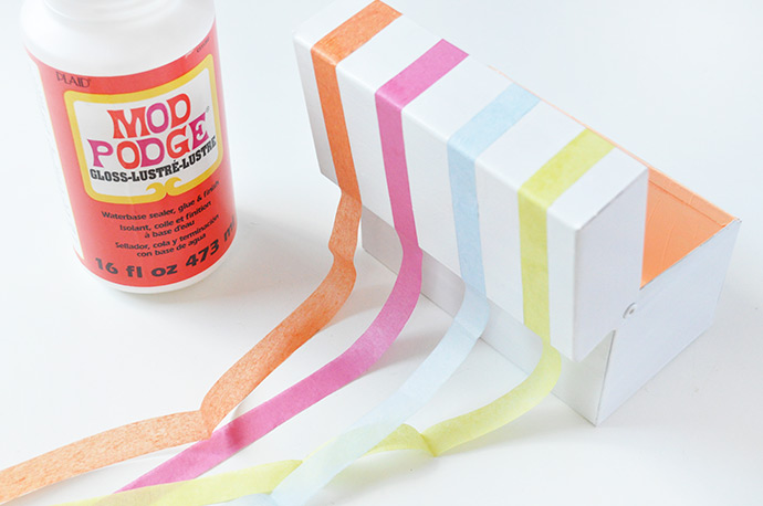 Mod Podge Recipe Box