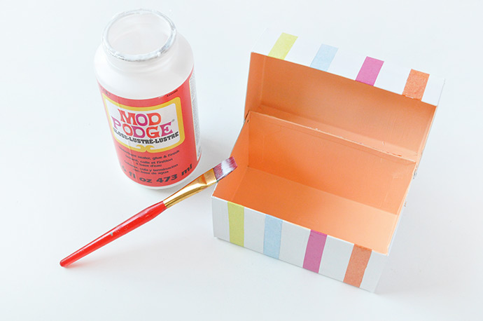 Mod Podge Recipe Box