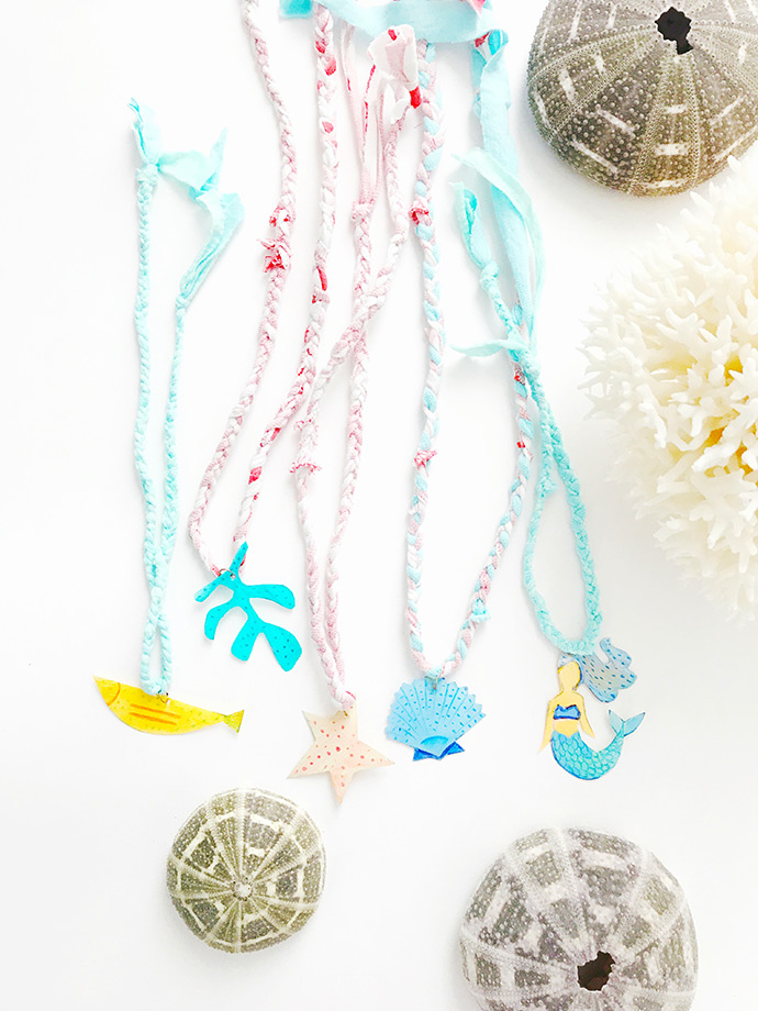 Upcycled Under the Sea Charm Necklace