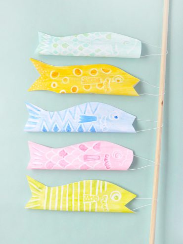 Watercolor Japanese Windsocks