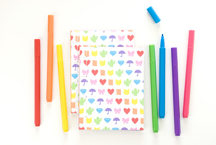 Printable Rainbow Emoji Notebooks