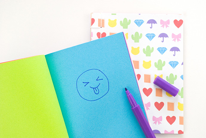 Printable Rainbow Emoji Notebooks