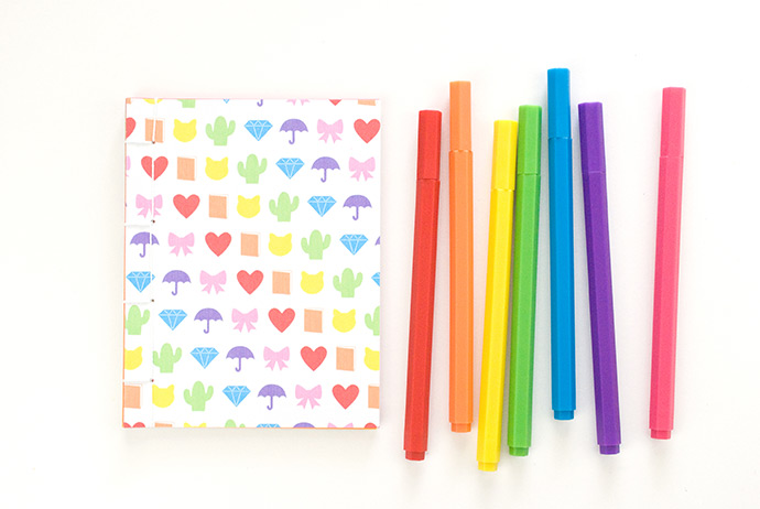 Printable Rainbow Emoji Notebooks